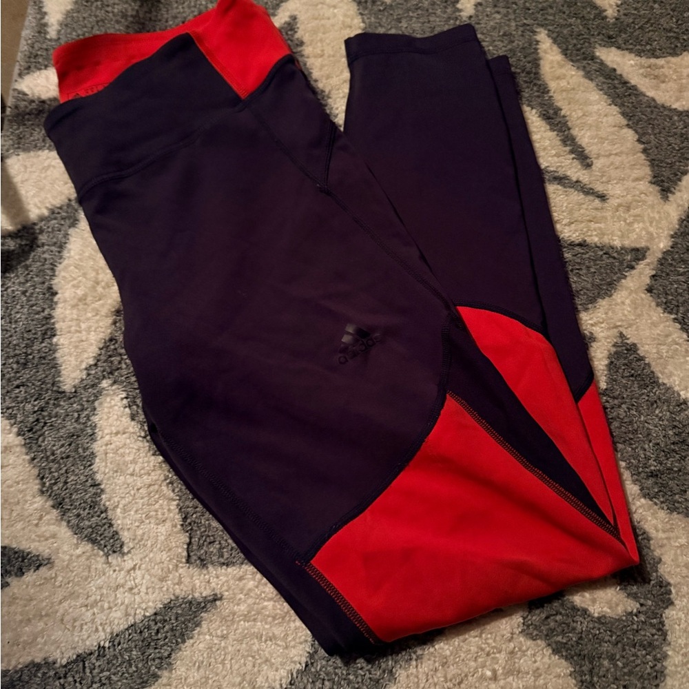 adidas Dynamic Black and Red Leggings
